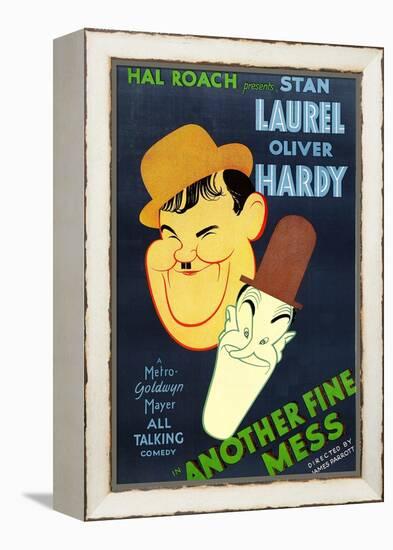 Another Fine Mess, Oliver Hardy, Stan Laurel, 1930-null-Framed Stretched Canvas