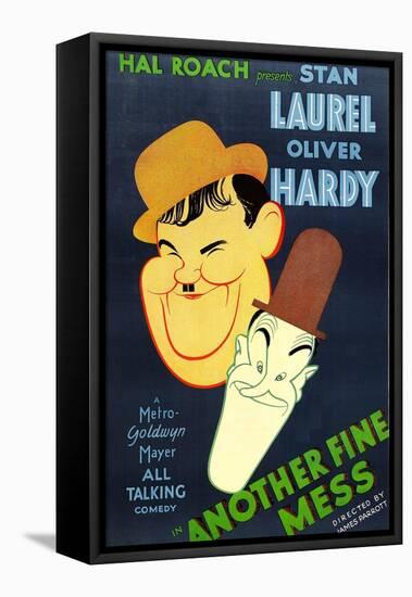 Another Fine Mess, Oliver Hardy, Stan Laurel, 1930-null-Framed Stretched Canvas