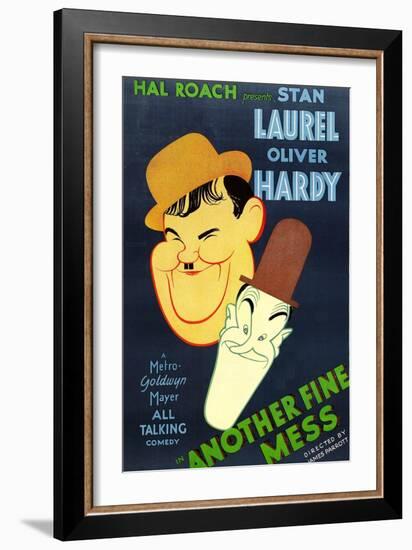 Another Fine Mess, Oliver Hardy, Stan Laurel, 1930-null-Framed Art Print