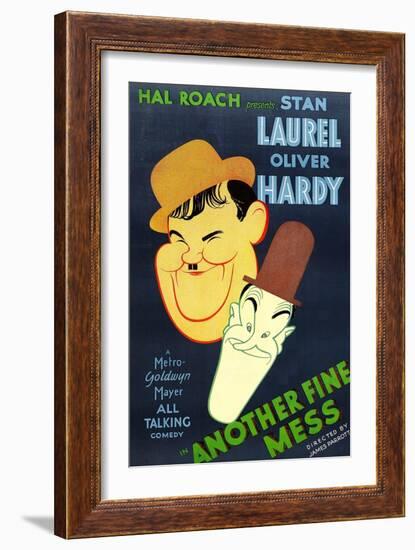 Another Fine Mess, Oliver Hardy, Stan Laurel, 1930-null-Framed Art Print