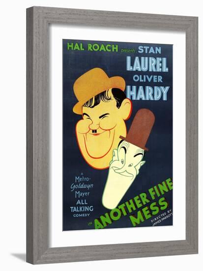 Another Fine Mess, Oliver Hardy, Stan Laurel, 1930-null-Framed Art Print