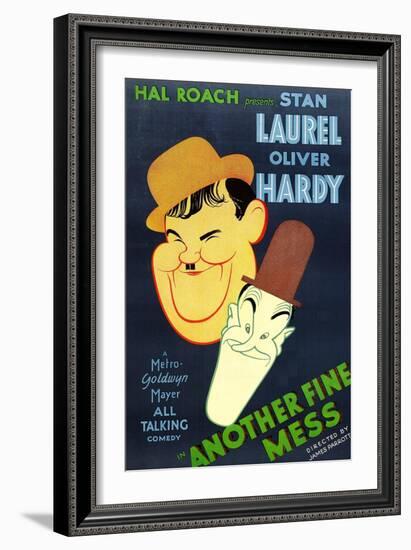 Another Fine Mess, Oliver Hardy, Stan Laurel, 1930-null-Framed Art Print