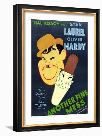 Another Fine Mess, Oliver Hardy, Stan Laurel, 1930-null-Framed Art Print