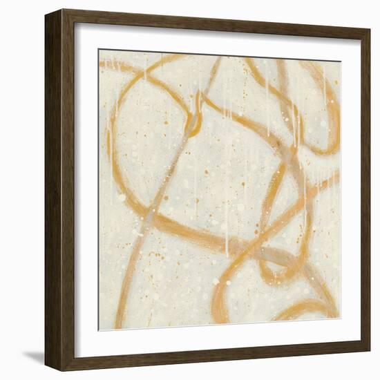 Another Snowy Day Gold-Shirley Novak-Framed Art Print