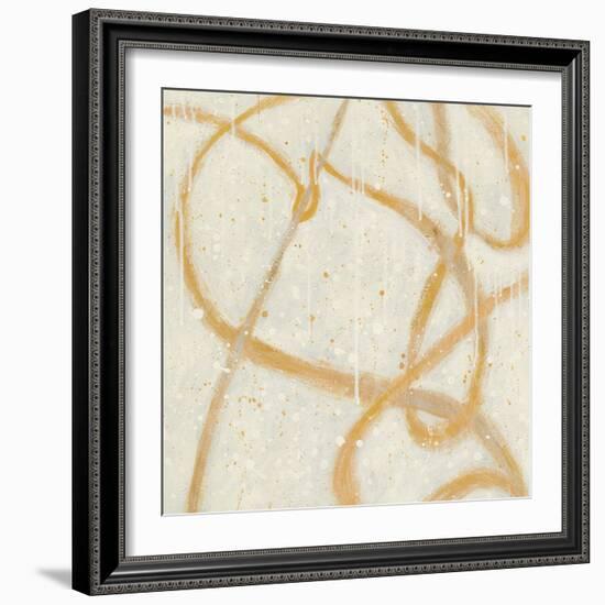 Another Snowy Day Gold-Shirley Novak-Framed Art Print