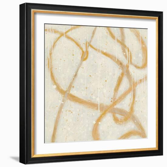 Another Snowy Day Gold-Shirley Novak-Framed Art Print