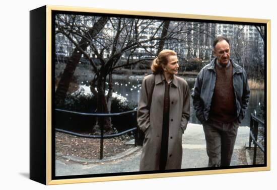 ANOTHER WOMAN, 1988 directed by Woody Allen Gena Rowlands and Gene Hackman (b/w photo)-null-Framed Stretched Canvas