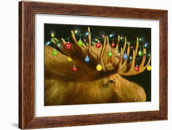 Another Xmas Moose-Will Bullas-Framed Giclee Print