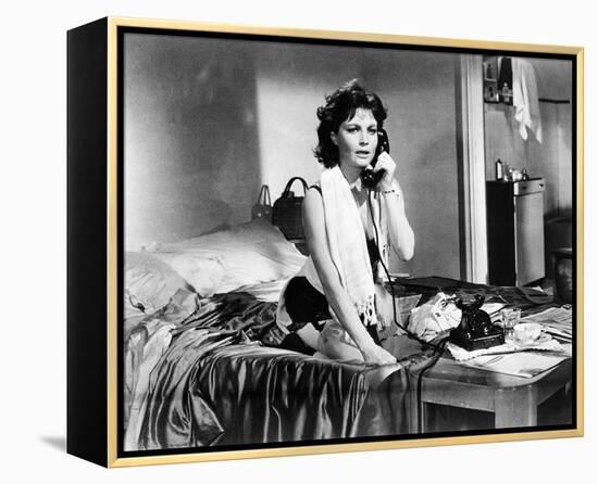 Anouk Aimee - La dolce vita-null-Framed Stretched Canvas