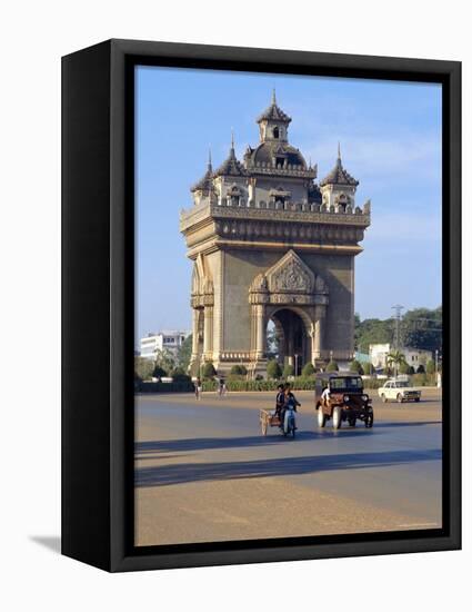 Anousavari Monument, Vientiane, Laos-Rob Mcleod-Framed Premier Image Canvas