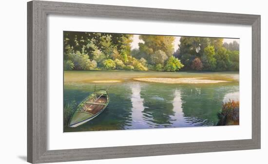 Ansa sul fiume-Adriano Galasso-Framed Art Print