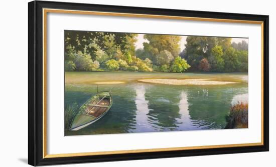 Ansa sul fiume-Adriano Galasso-Framed Art Print