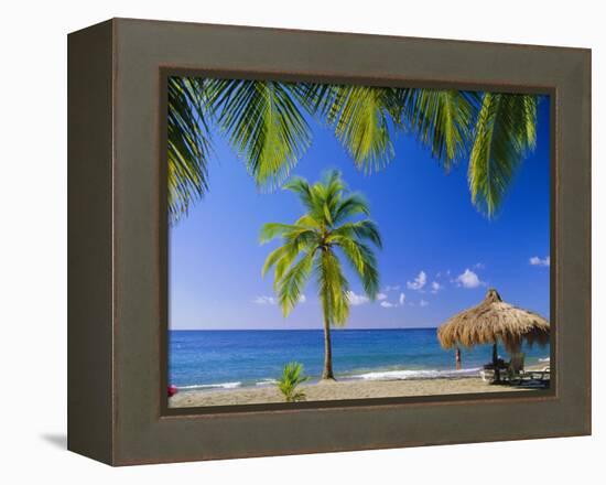 Anse Chastenet Beach, St. Lucia, Caribbean, West Indies-John Miller-Framed Premier Image Canvas