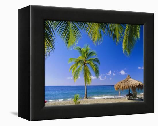 Anse Chastenet Beach, St. Lucia, Caribbean, West Indies-John Miller-Framed Premier Image Canvas