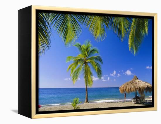 Anse Chastenet Beach, St. Lucia, Caribbean, West Indies-John Miller-Framed Premier Image Canvas