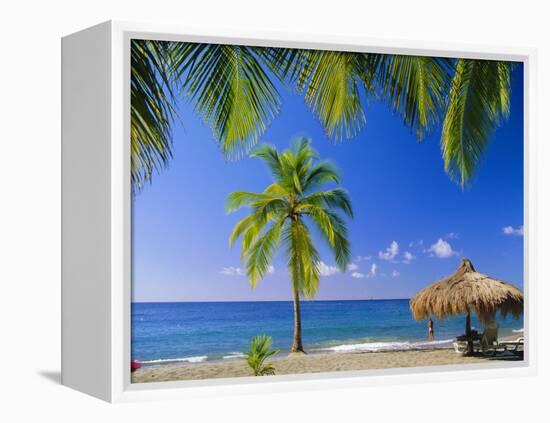 Anse Chastenet Beach, St. Lucia, Caribbean, West Indies-John Miller-Framed Premier Image Canvas