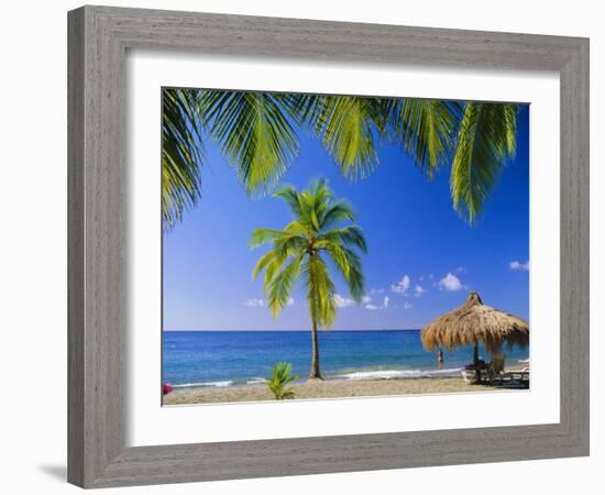 Anse Chastenet Beach, St. Lucia, Caribbean, West Indies-John Miller-Framed Photographic Print