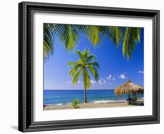 Anse Chastenet Beach, St. Lucia, Caribbean, West Indies-John Miller-Framed Photographic Print