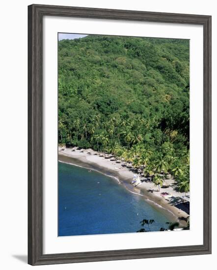 Anse Chastenet, St. Lucia, Windward Islands, West Indies, Caribbean, Central America-John Miller-Framed Photographic Print