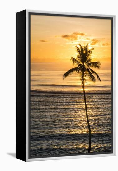 Anse Forbons beach, Mahe, Republic of Seychelles, Indian Ocean.-Michael DeFreitas-Framed Premier Image Canvas