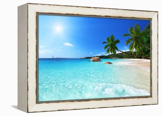 Anse Lazio Beach at Praslin Island, Seychelles-Iakov Kalinin-Framed Premier Image Canvas