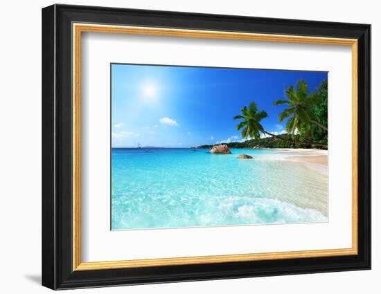 Anse Lazio Beach at Praslin Island, Seychelles-Iakov Kalinin-Framed Photographic Print