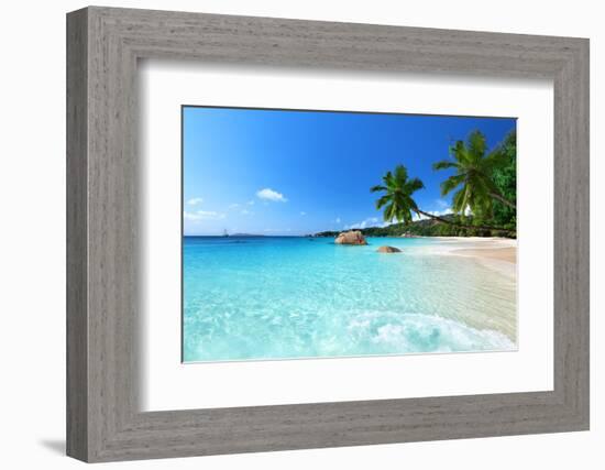 Anse Lazio Beach at Praslin Island, Seychelles-ESB Professional-Framed Photographic Print