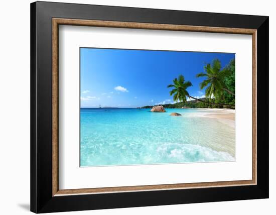 Anse Lazio Beach at Praslin Island, Seychelles-ESB Professional-Framed Photographic Print