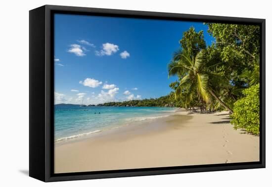 Anse Lazio Beach, Praslin, Republic of Seychelles, Indian Ocean.-Michael DeFreitas-Framed Premier Image Canvas