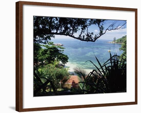 Anse Lazio, Chevalier Bay, Northwest Coast, Island of Praslin, Seychelles, Indian Ocean, Africa-Bruno Barbier-Framed Photographic Print