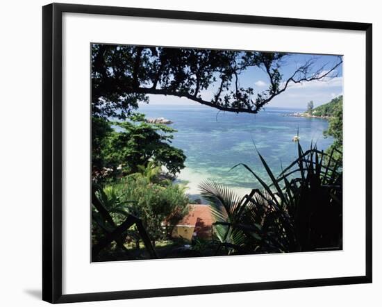 Anse Lazio, Chevalier Bay, Northwest Coast, Island of Praslin, Seychelles, Indian Ocean, Africa-Bruno Barbier-Framed Photographic Print