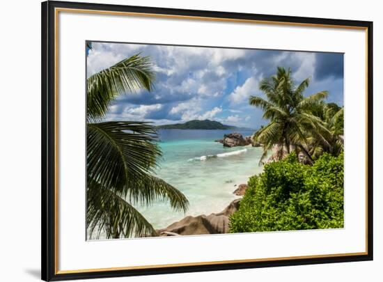 Anse Severe beach, La Digue, Republic of Seychelles, Indian Ocean.-Michael DeFreitas-Framed Photographic Print