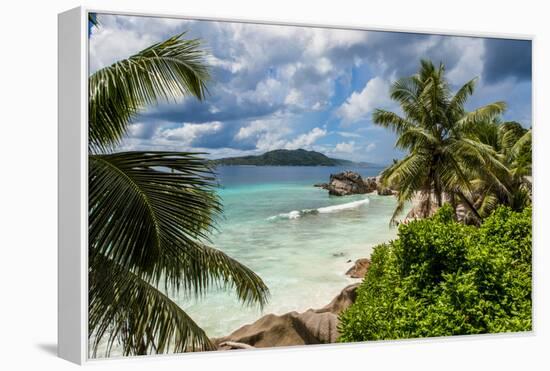 Anse Severe beach, La Digue, Republic of Seychelles, Indian Ocean.-Michael DeFreitas-Framed Premier Image Canvas