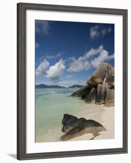 Anse Source D'Agent, Popular White Sand Beach, Island of La Digue, Seychelles-Cindy Miller Hopkins-Framed Photographic Print