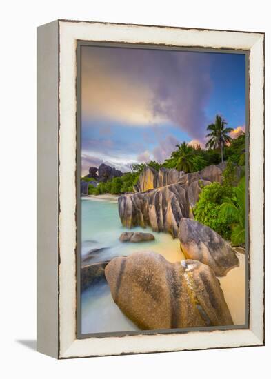 Anse Source D'Argent Beach, La Digue, Seychelles-Jon Arnold-Framed Premier Image Canvas