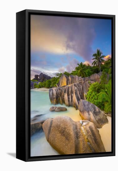 Anse Source D'Argent Beach, La Digue, Seychelles-Jon Arnold-Framed Premier Image Canvas