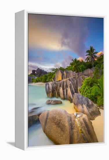 Anse Source D'Argent Beach, La Digue, Seychelles-Jon Arnold-Framed Premier Image Canvas