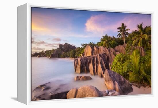 Anse Source D'Argent Beach, La Digue, Seychelles-Jon Arnold-Framed Premier Image Canvas