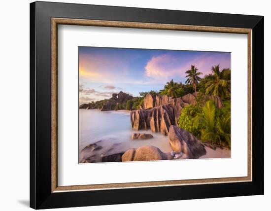 Anse Source D'Argent Beach, La Digue, Seychelles-Jon Arnold-Framed Photographic Print