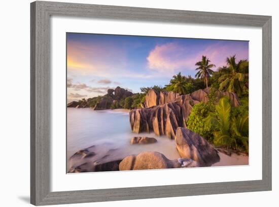 Anse Source D'Argent Beach, La Digue, Seychelles-Jon Arnold-Framed Photographic Print