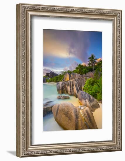 Anse Source D'Argent Beach, La Digue, Seychelles-Jon Arnold-Framed Photographic Print