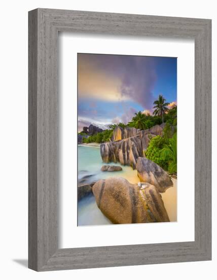 Anse Source D'Argent Beach, La Digue, Seychelles-Jon Arnold-Framed Photographic Print