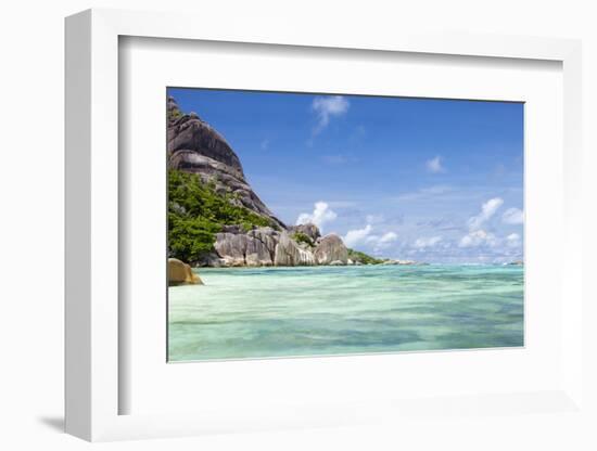 Anse Source D'Argent, La Digue, Seychelles, Dream Beach, Granite Rocks, Clear Water, Indian Ocean-Harry Marx-Framed Photographic Print