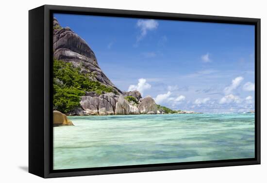 Anse Source D'Argent, La Digue, Seychelles, Dream Beach, Granite Rocks, Clear Water, Indian Ocean-Harry Marx-Framed Premier Image Canvas