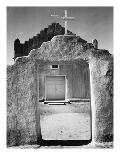 Front view of entrance, Church, Taos Pueblo National Historic Landmark, New Mexico, 1942-Ansel Adams-Art Print
