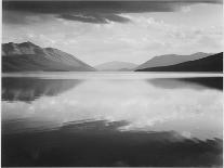 Lake And Mountains "McDonald Lake Glacier National Park" Montana. 1933-1942-Ansel Adams-Laminated Art Print
