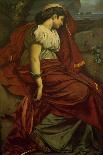 Iphigenie Head of Woman, 1870 (Oil on Canvas)-Anselm Feuerbach-Giclee Print