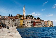 Beautiful Adriatic Bay and the Village near Split, Croatia-anshar-Photographic Print