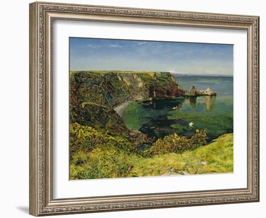 Anstey's Cove, Devon, 1854-John William Inchbold-Framed Giclee Print