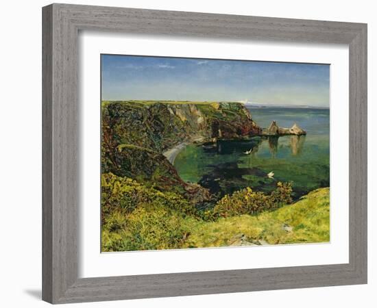 Anstey's Cove, Devon, 1854-John William Inchbold-Framed Giclee Print